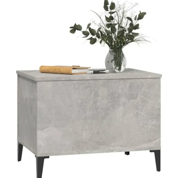 vidaXL Soffbord>Soffbord betonggrå 60x44,5x45 cm konstruerat trä