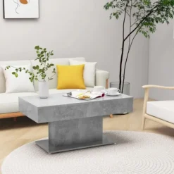vidaXL Soffbord>Soffbord betonggrå 96x50x45 cm konstruerat trä