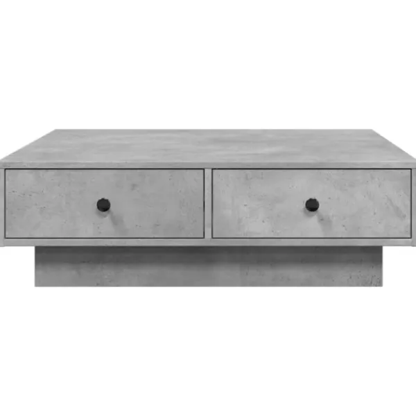 vidaXL Soffbord>Soffbord betonggrå 90x90x28 cm konstruerat trä