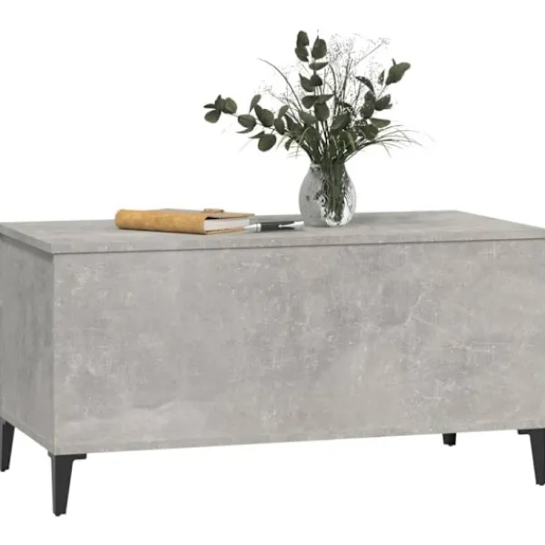vidaXL Soffbord>Soffbord betonggrå 90x44,5x45 cm konstruerat trä