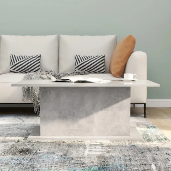 vidaXL Soffbord>Soffbord betonggrå 102x55,5x40 cm konstruerat trä