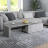 vidaXL Soffbord>Soffbord betonggrå 150x50x35 cm konstruerat trä