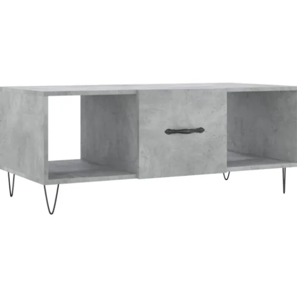 vidaXL Soffbord>Soffbord betonggrå 102x50x40 cm konstruerat trä