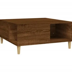 vidaXL Soffbord>Soffbord brun ek 80x80x36,5 cm konstruerat trä