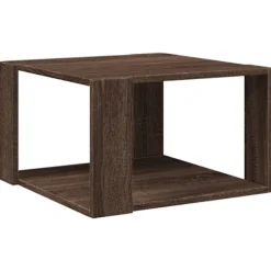 vidaXL Soffbord>Soffbord brun ek 51,5x51,5x30 cm konstruerat trä