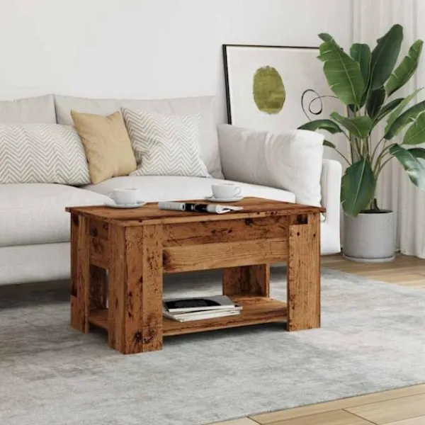 vidaXL Soffbord>Soffbord gammalt trä 79x49x41 cm konstruerat trä