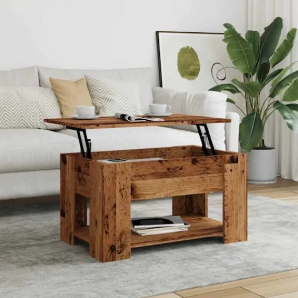 vidaXL Soffbord>Soffbord gammalt trä 79x49x41 cm konstruerat trä