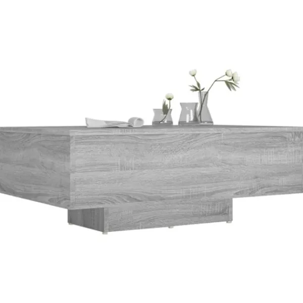 vidaXL Soffbord>Soffbord grå sonoma 85x55x31 cm konstruerat trä
