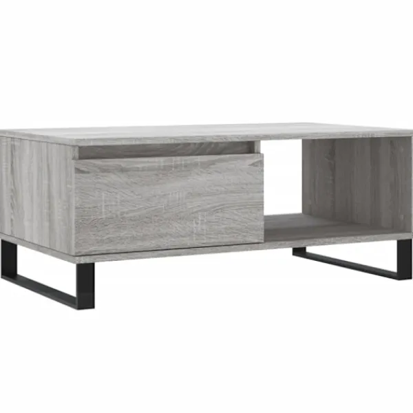 vidaXL Soffbord>Soffbord grå sonoma 90x50x36,5 cm konstruerat trä