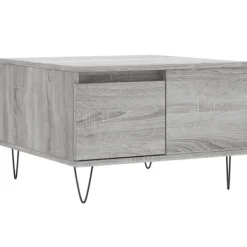 vidaXL Soffbord>Soffbord grå sonoma 55x55x36,5 cm konstruerat trä