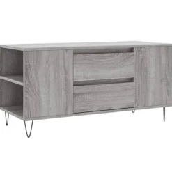 vidaXL Soffbord>Soffbord grå sonoma 102x44,5x50 cm konstruerat trä