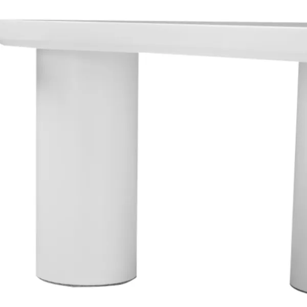 Soffbord>Soffbord Irregular Crescent 107x57x40.5cm, Modern MDF-bordsskiva & PVC-ben, Inklusive filtmatt
