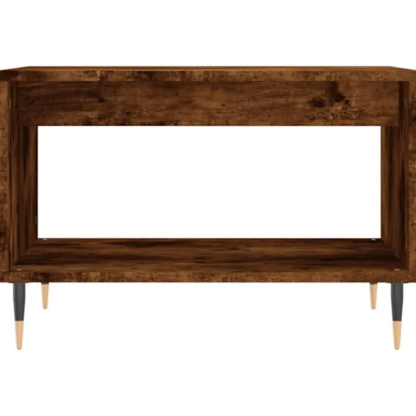vidaXL Soffbord>Soffbord rökfärgad ek 60x50x40 cm konstruerat trä