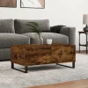 vidaXL Soffbord>Soffbord rökfärgad ek 90x50x36,5 cm konstruerat trä