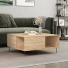 vidaXL Soffbord>Soffbord sonoma-ek 80x80x36,5 cm konstruerat trä