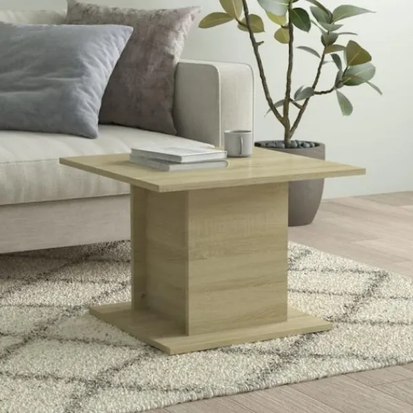 vidaXL Soffbord>Soffbord sonoma-ek 55,5x55,5x40 cm konstruerat trä
