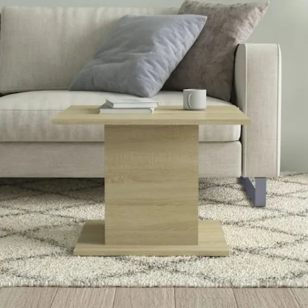 vidaXL Soffbord>Soffbord sonoma-ek 55,5x55,5x40 cm konstruerat trä