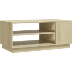 vidaXL Soffbord>Soffbord sonoma-ek 102x55x43 cm konstruerat trä