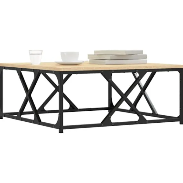 vidaXL Soffbord>Soffbord sonoma-ek 70x70x30 cm konstruerat trä