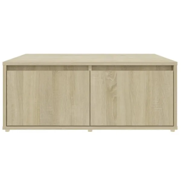 vidaXL Soffbord>Soffbord sonoma-ek 80x80x31 cm konstruerat trä