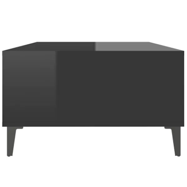 vidaXL Soffbord>Soffbord svart högglans 103,5x60x35 cm konstruerat trä