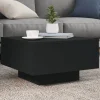 vidaXL Soffbord>Soffbord svart 55x55x31 cm konstruerat trä