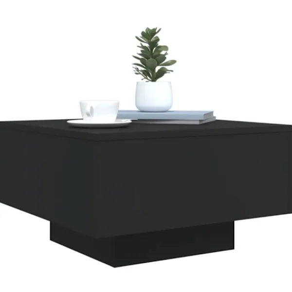 vidaXL Soffbord>Soffbord svart 55x55x31 cm konstruerat trä