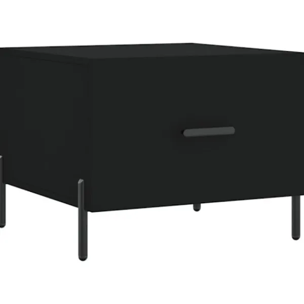 vidaXL Soffbord>Soffbord svart 50x50x40 cm konstruerat trä