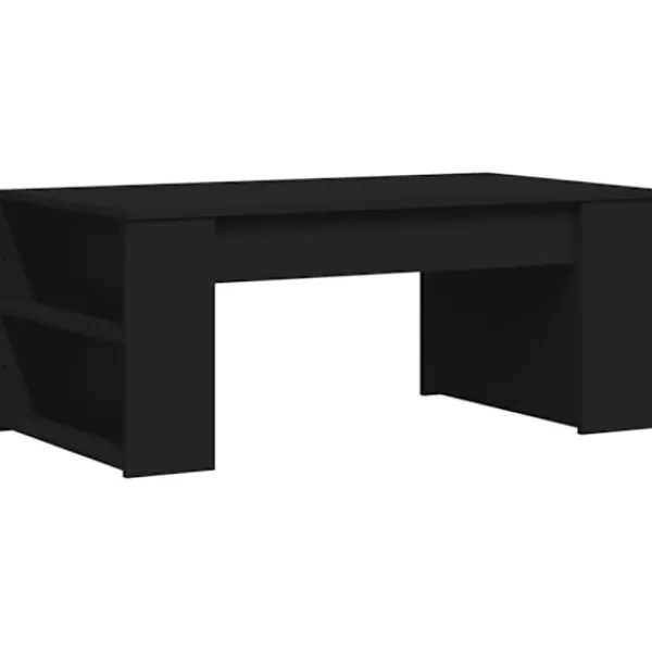 vidaXL Soffbord>Soffbord svart 102x55x42 cm konstruerat trä