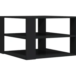 vidaXL Soffbord>Soffbord svart 58x58x40 cm konstruerat trä
