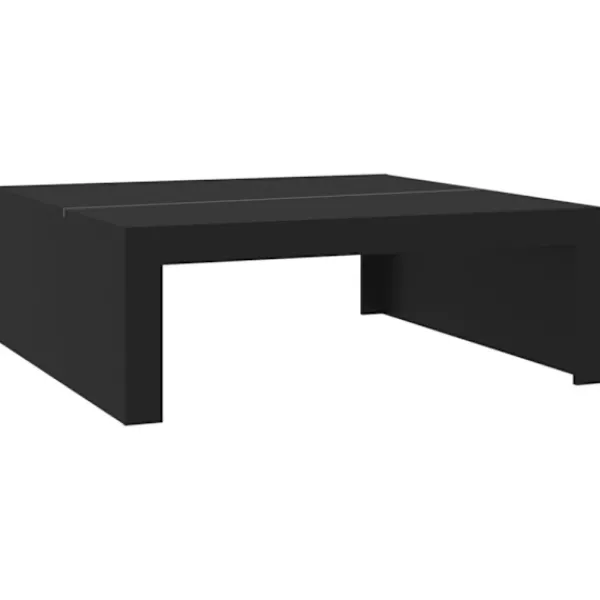 vidaXL Soffbord>Soffbord svart 100x100x35 cm konstruerat trä