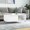 vidaXL Soffbord>Soffbord vit 90x50x36,5 cm konstruerat trä