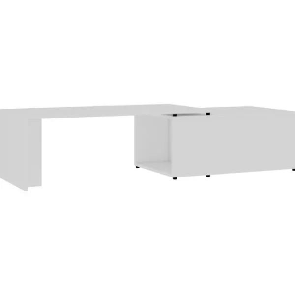 vidaXL Soffbord>Soffbord vit 150x50x35 cm konstruerat trä
