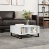 vidaXL Soffbord>Soffbord vit 60x60x30 cm konstruerat trä