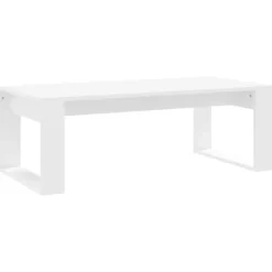 vidaXL Soffbord>Soffbord vit 102x50x35 cm konstruerat trä