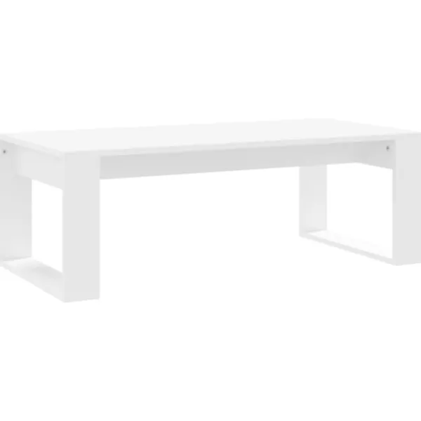 vidaXL Soffbord>Soffbord vit 102x50x35 cm konstruerat trä