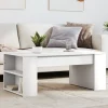 vidaXL Soffbord>Soffbord vit 102x55x42 cm konstruerat trä