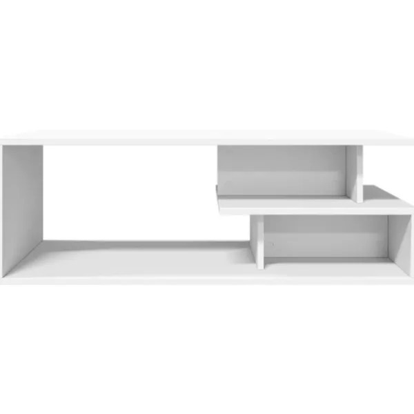 vidaXL Soffbord>Soffbord vit 102x55x35 cm konstruerat trä