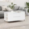 vidaXL Soffbord>Soffbord vit 102x44,5x50 cm konstruerat trä