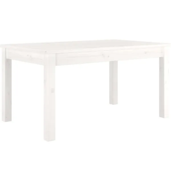 vidaXL Soffbord>Soffbord vit 80x50x40 cm massivt furu
