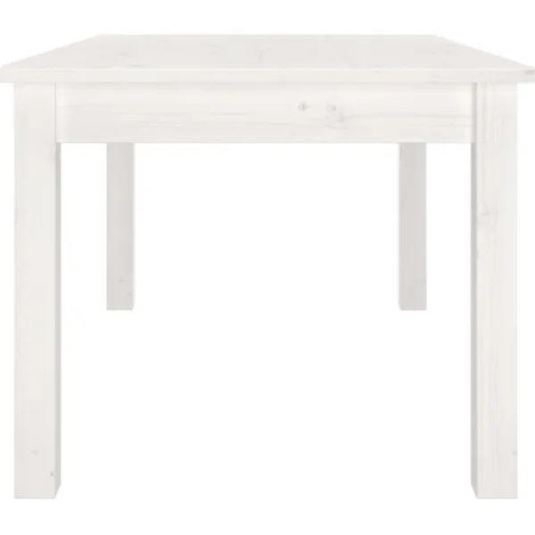 vidaXL Soffbord>Soffbord vit 80x50x40 cm massivt furu