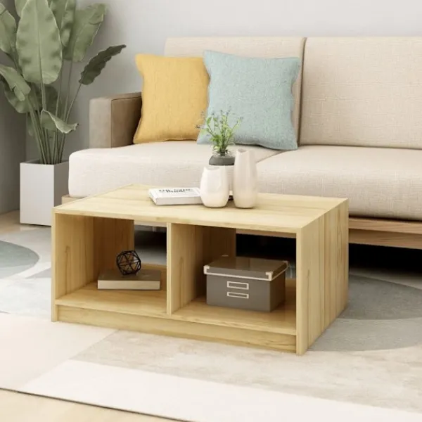 vidaXL Soffbord>Soffbord 75x50x33,5 cm massiv furu