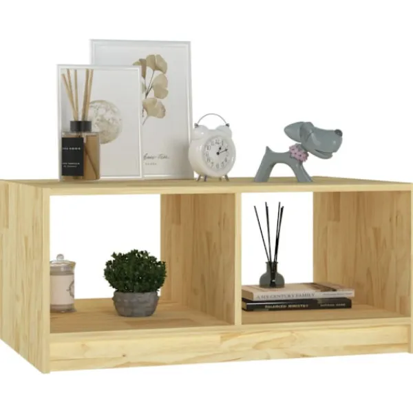 vidaXL Soffbord>Soffbord 75x50x33,5 cm massiv furu
