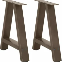vidaXL Soffbord>Soffbordsben A-formade 2 st 50x(42-43) cm stål