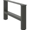 vidaXL Soffbord>Soffbordsben antracit 2 st 60x(30-31) cm stål