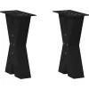 vidaXL Soffbord>Soffbordsben X-formade 2 st svarta 28x(42-43) cm stål