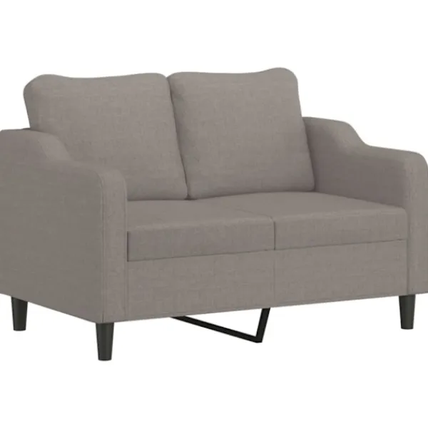vidaXL Soffor>Soffgrupp med dynor 4 delar Taupe tyg