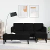 vidaXL Soffor>Soffset med kudde 2 pcs Svart Polyester