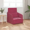 vidaXL Soffor>Soffsäng Vinröd 65 x 80 x 83 cm Sammet