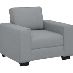 vidaXL Fåtöljer>Soffstol ljusgrå 60 cm tyg